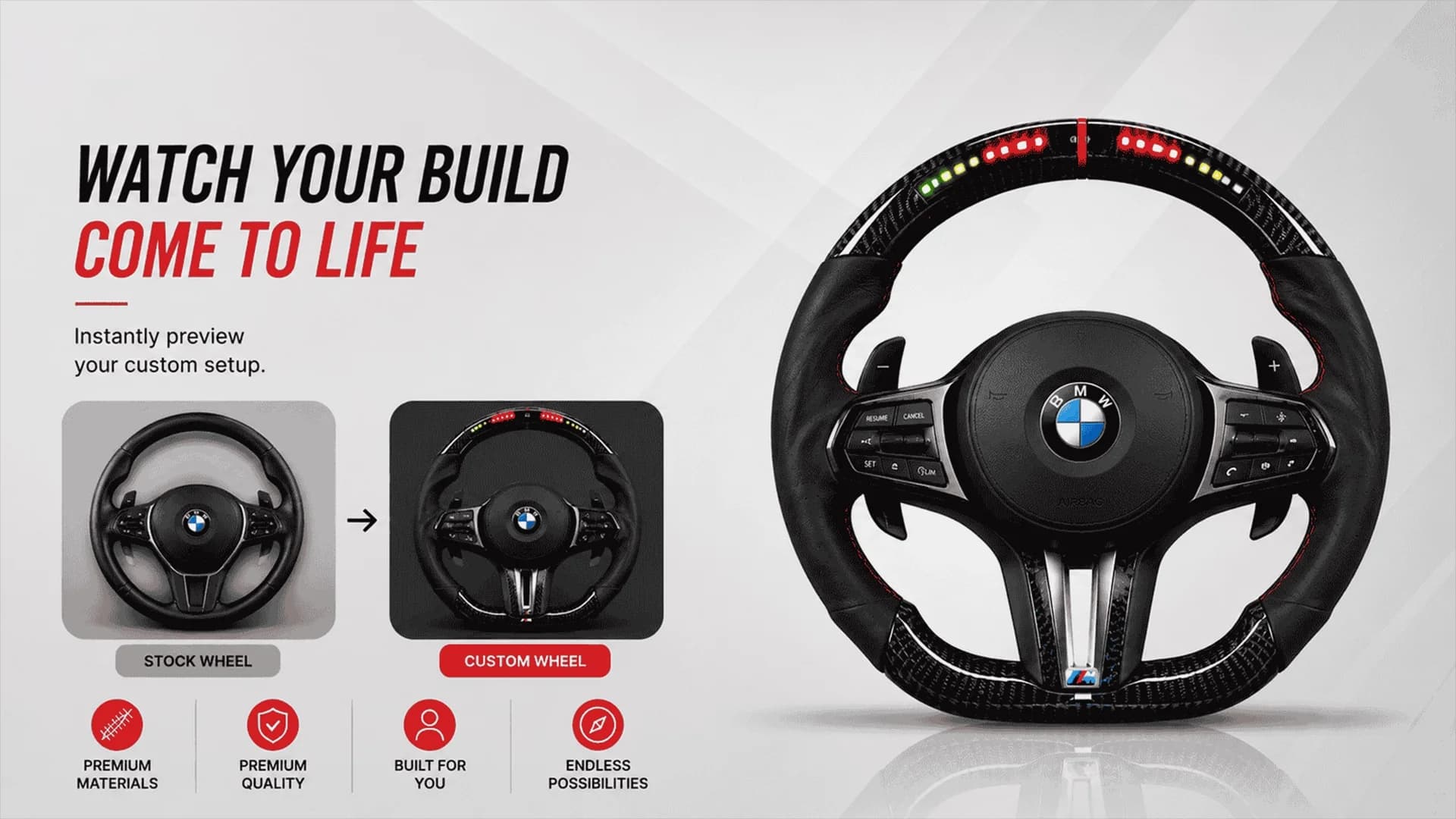 BMW Custom Steering Wheel Configurator
