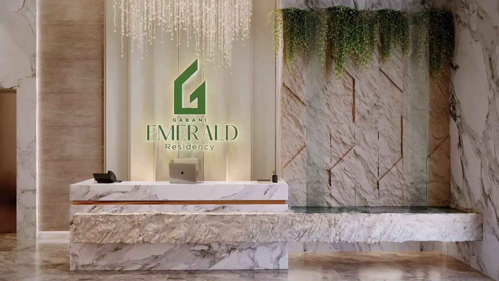 Figure 3: Photoreal 3D architectural visualization & interior walkthrough for Emerald Residency.